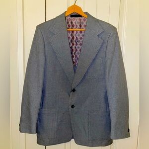 VTG SM/MED Big Stitch Gray Suit Jacket Blazer Broadway Clothes for Grahams Mens
